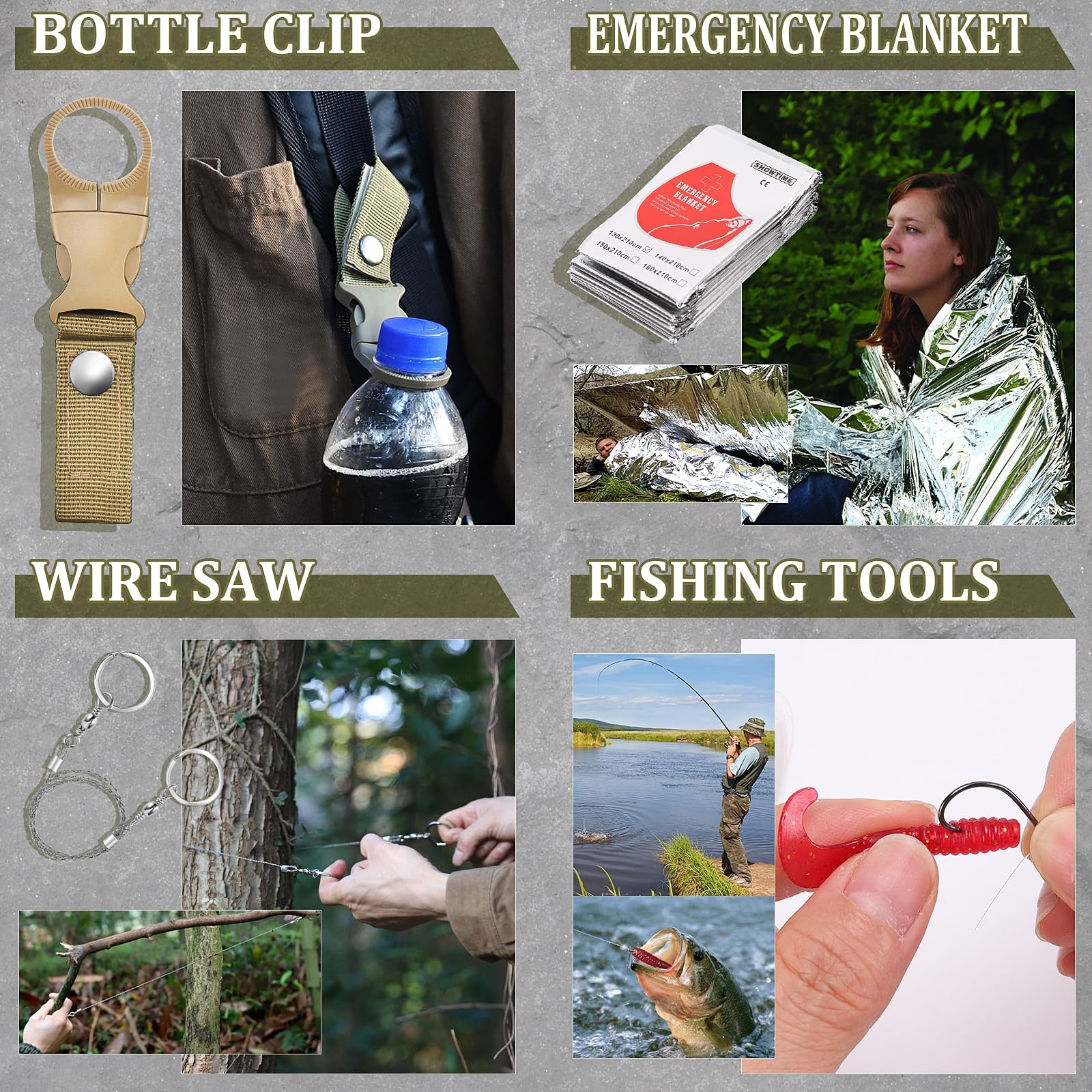 Gifts For Men Dad Husband Boyfriend Him Survival Kits 14 In 1 Survival Gear Camp