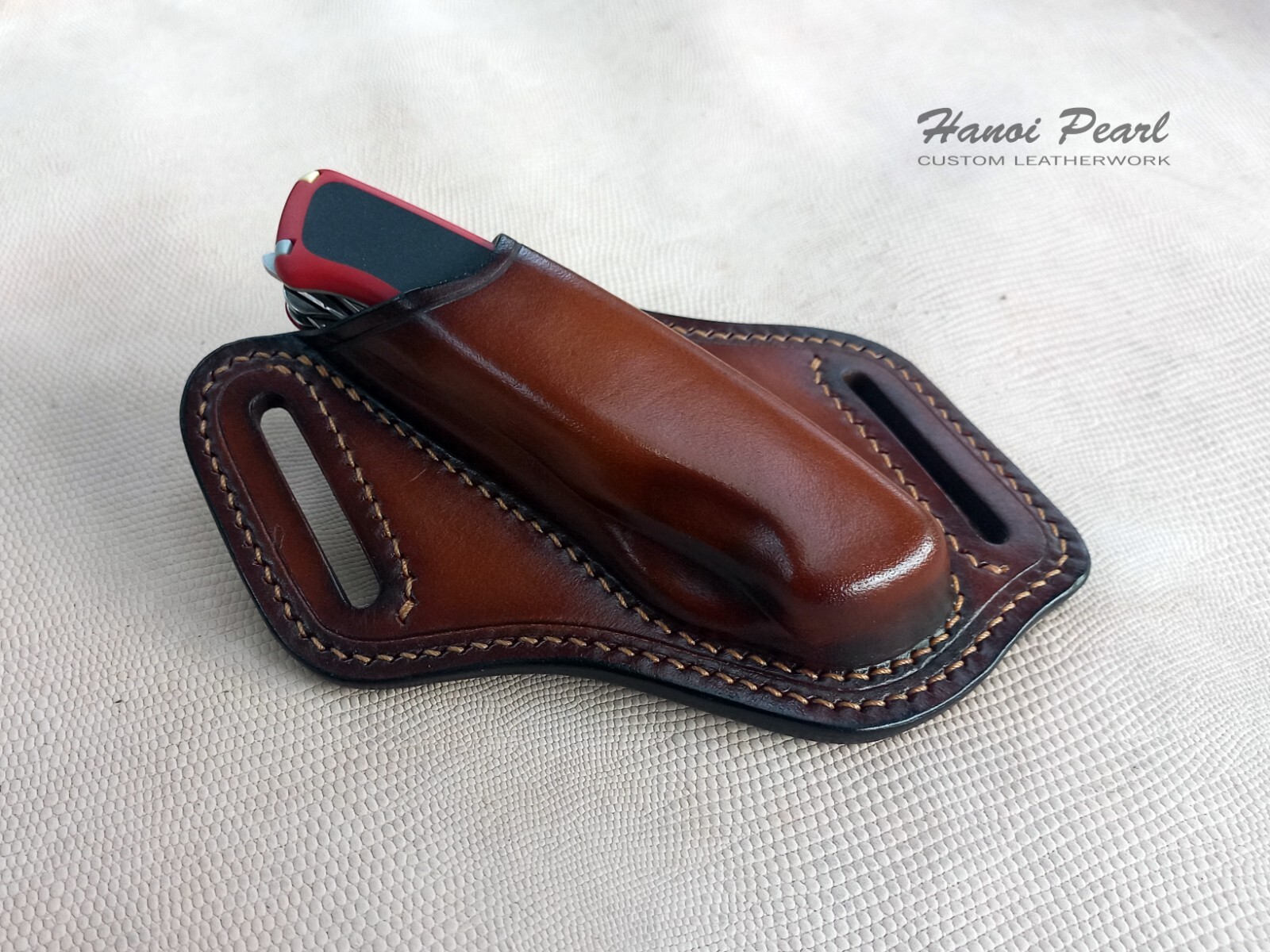 Custom Cross Draw Leather Sheath for SAK Victorinox RangerGrip 78/ 79/ 178/ 179