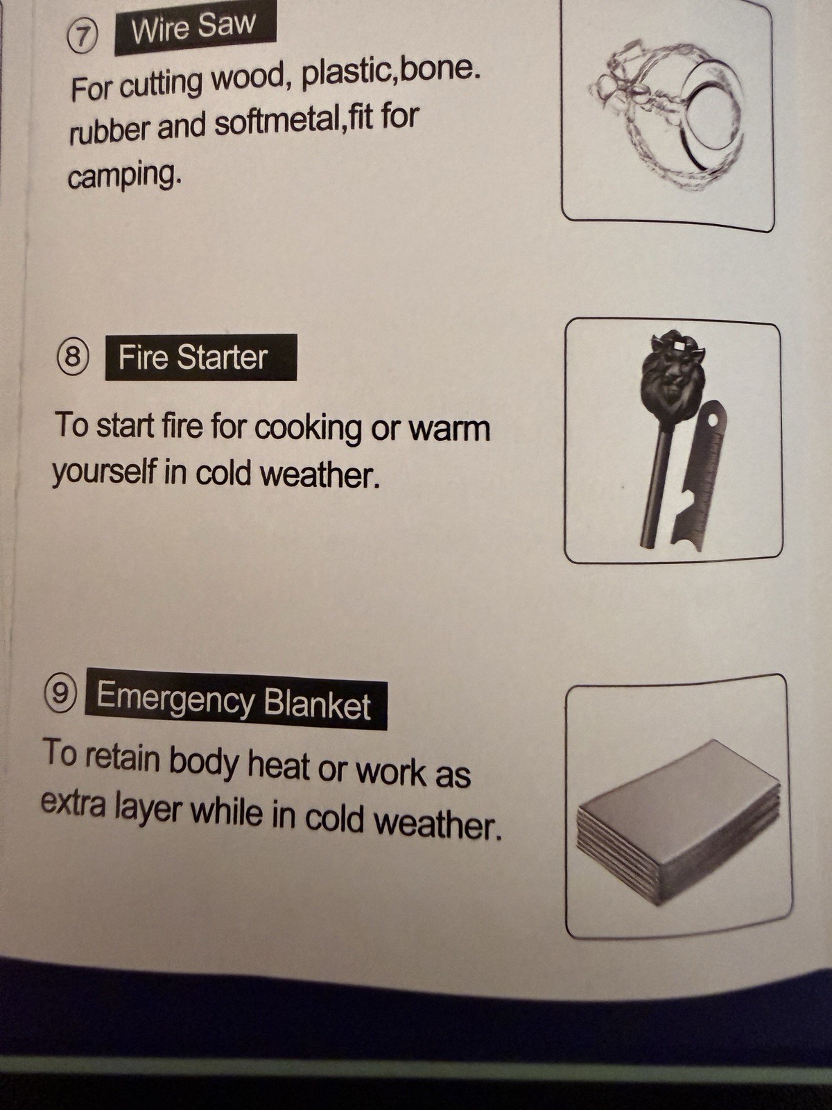 Fathers Day Gift Special 12 in 1 Emergency/Survival Kit Many Features for family