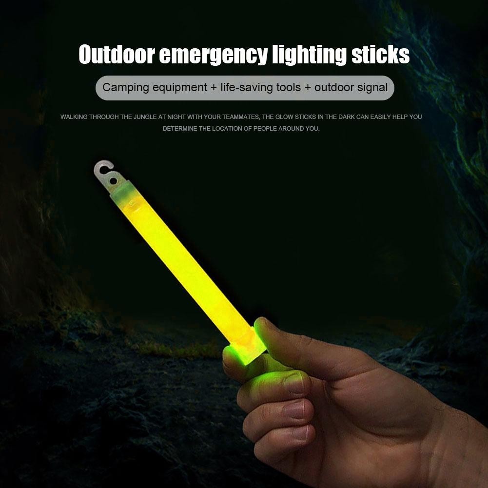 10PCS Green Glow Sticks Emergency Camping Light Party Safety Fluorescent