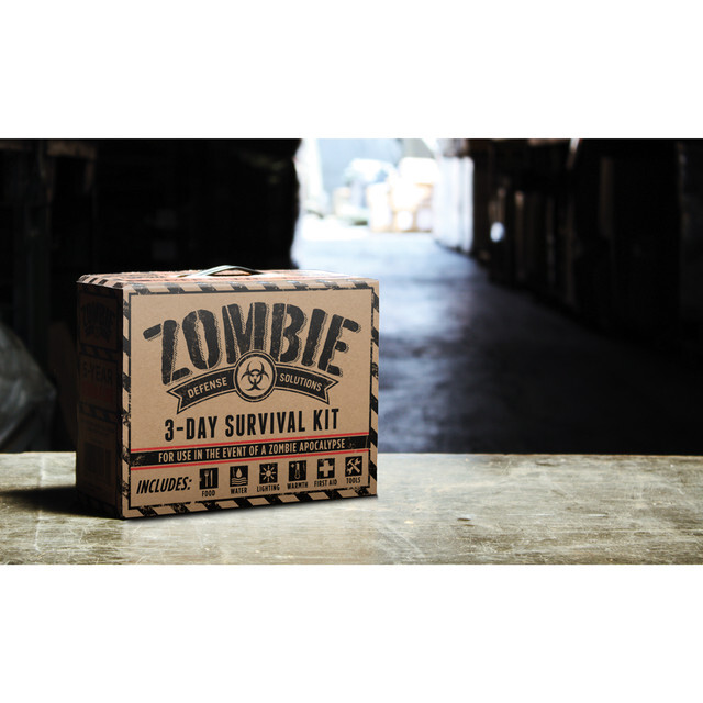 ZOMBIE 3-Day Survival Kit Food Water Lighting Tools Warmth First Aid Emergency