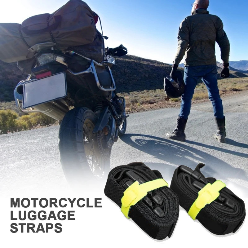 2 Pcs Nylon Motorcycle Luggage Strap Quick Release Belt Cross-Country Motorcycle