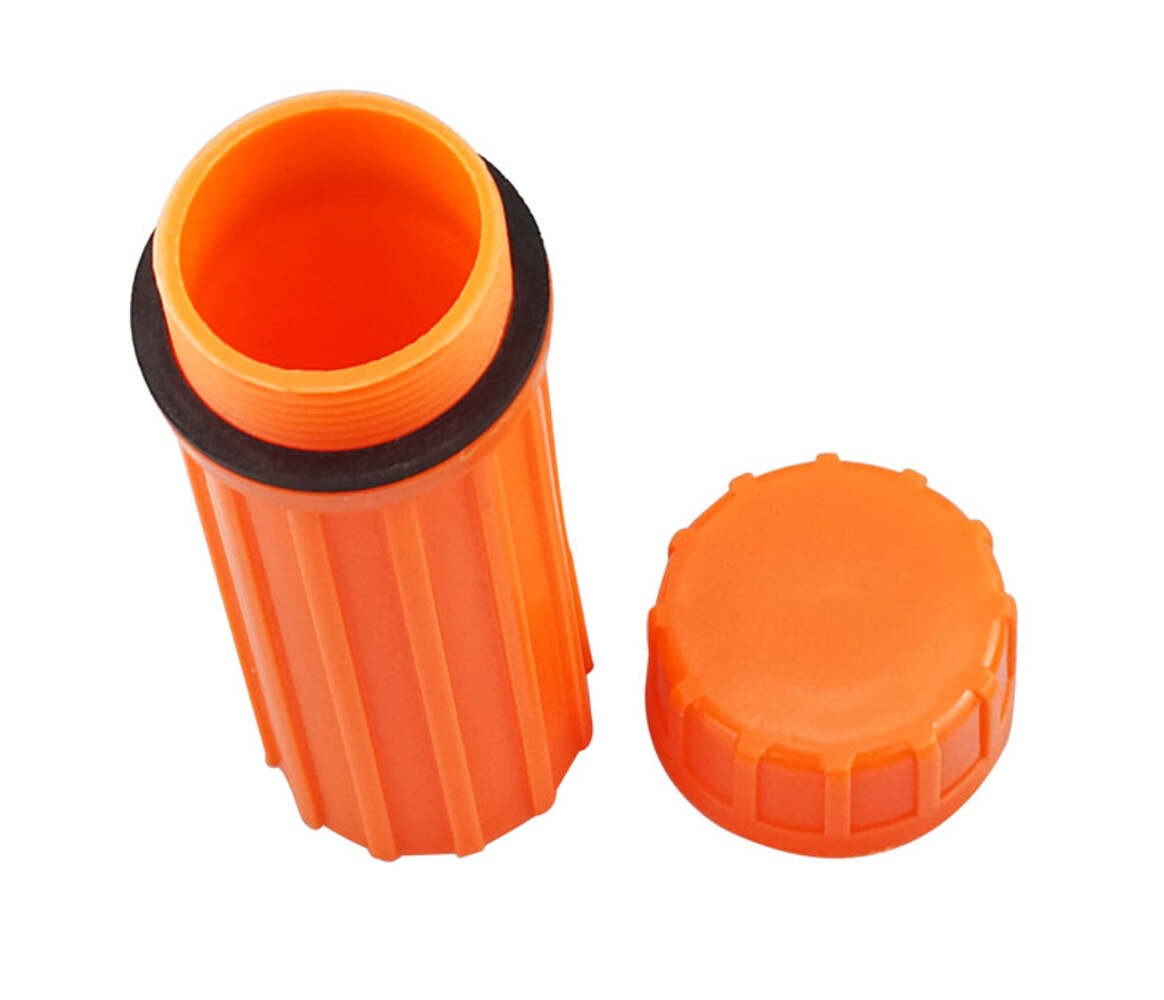 3-IN-1 Orange Waterproof Match Storage Box Great For Storing Gold Nuggets!