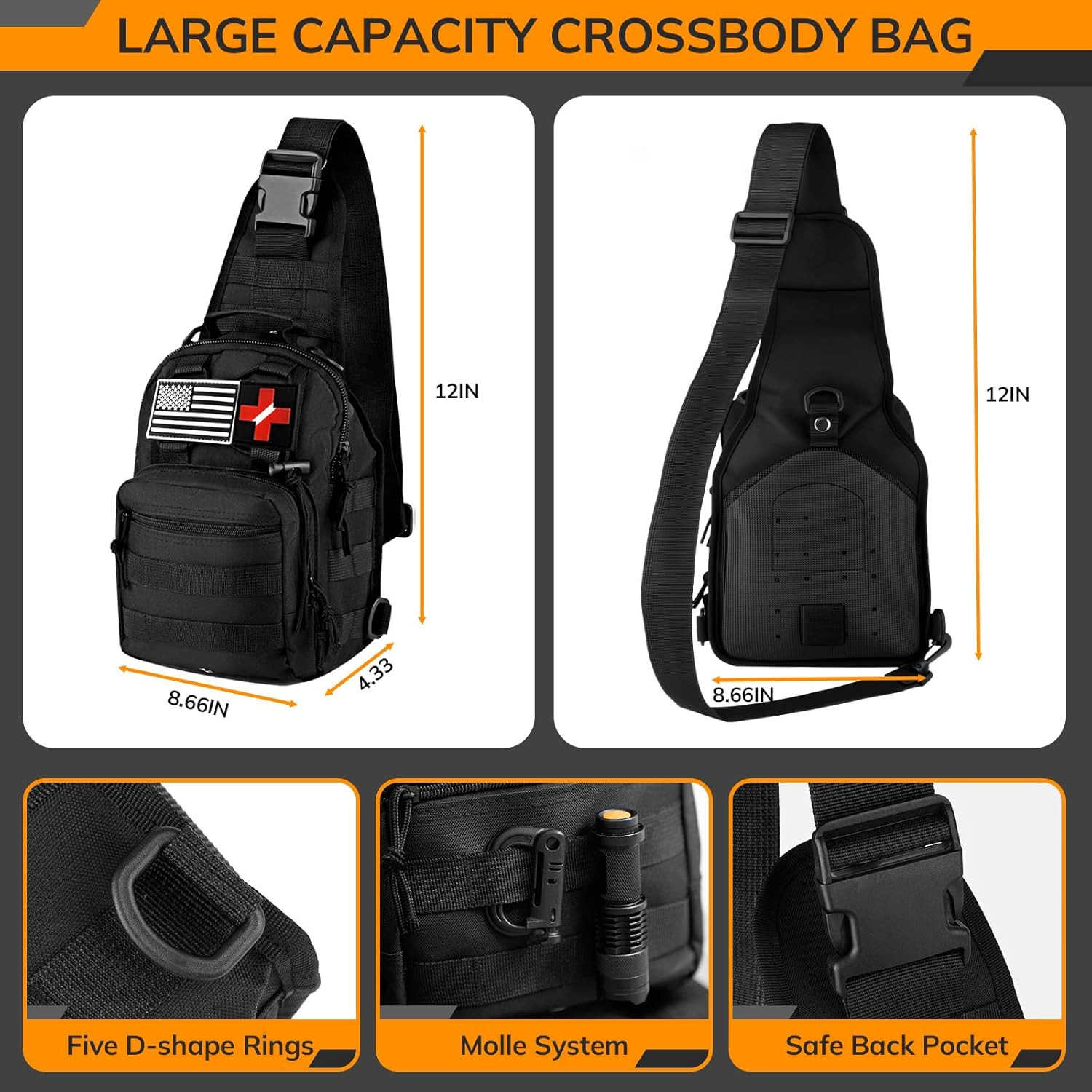 Survival Kit, 250pcs Survival Tools Tactical Gear and Trauma Bag, Survival First