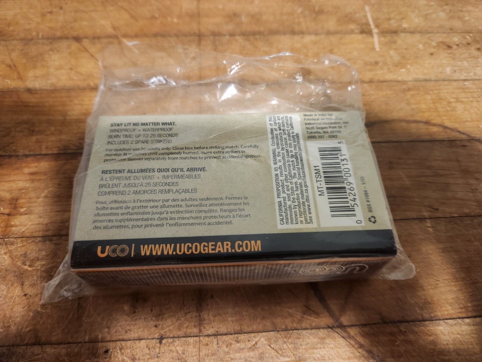 NEW UCO Titan Stormproof Matches 25-Pack w/2 Extra Strikers Windproof Waterproof