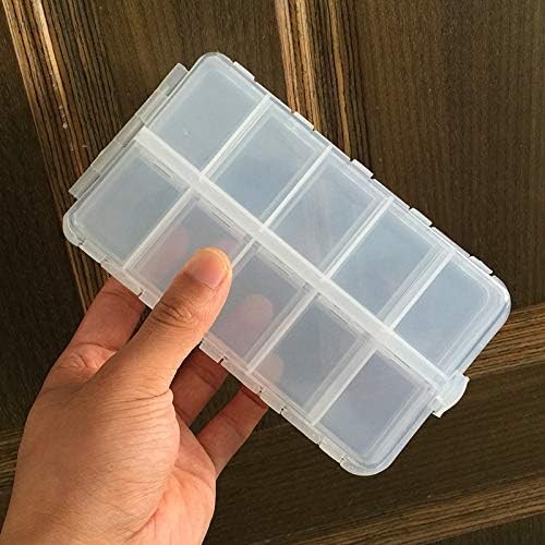 OriGlam Premium 20 Compartments Tackle Boxes, Utility Transparent
