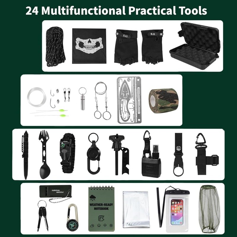 Survival Advent Calendar Outdoor Gear Emergency Tools Adventure Kit New