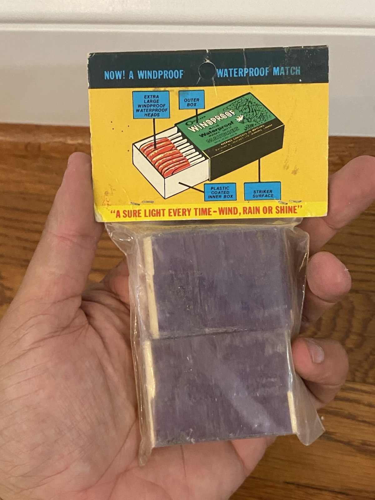 Vintage Coghlan’s Windproof & Waterproof Wooden Matches 2 Packs Of 50 New