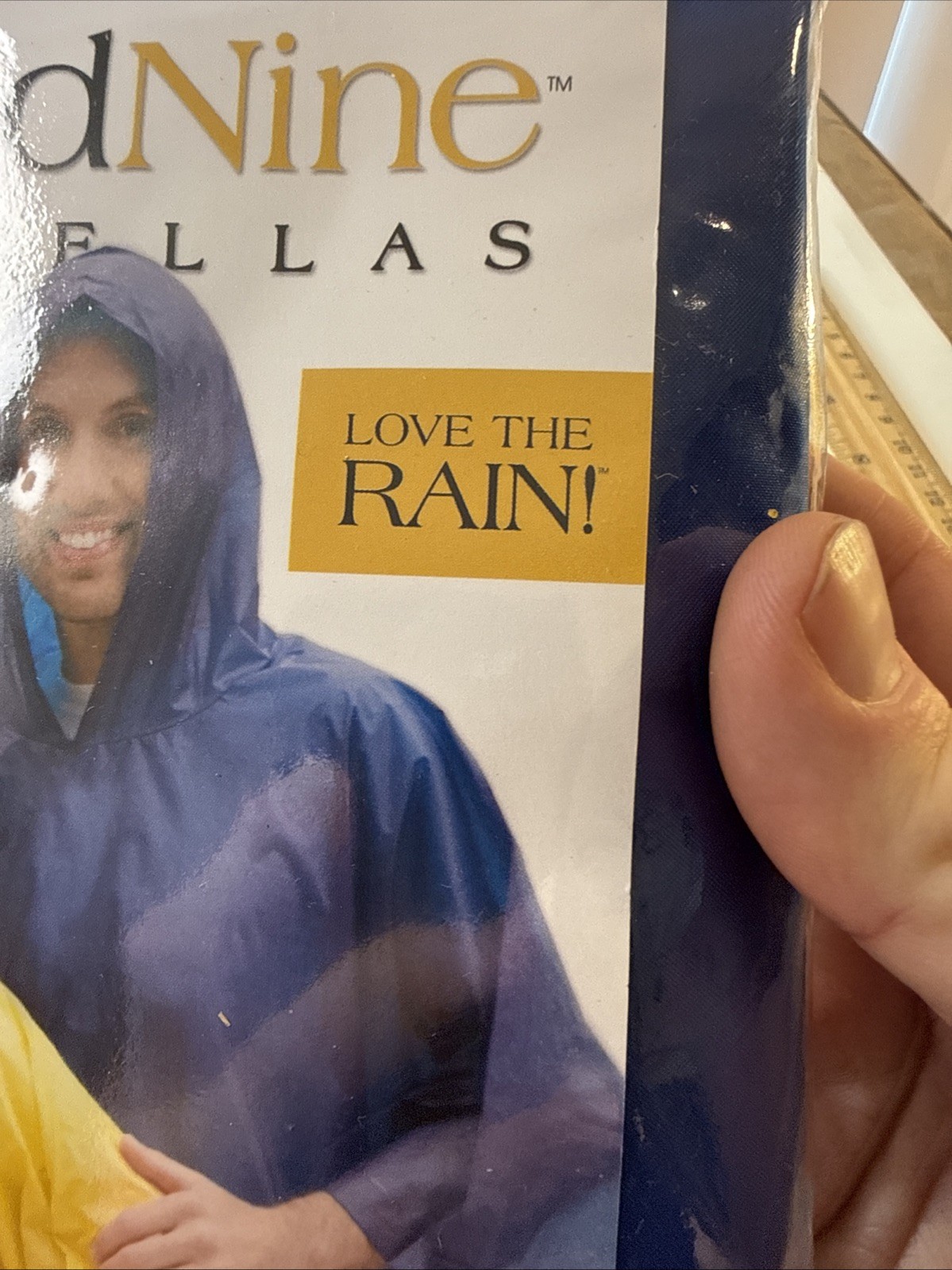 Cloud Nine Emergency Travel Rain Poncho Hooded NEW Navy Blue Unisex coat gear