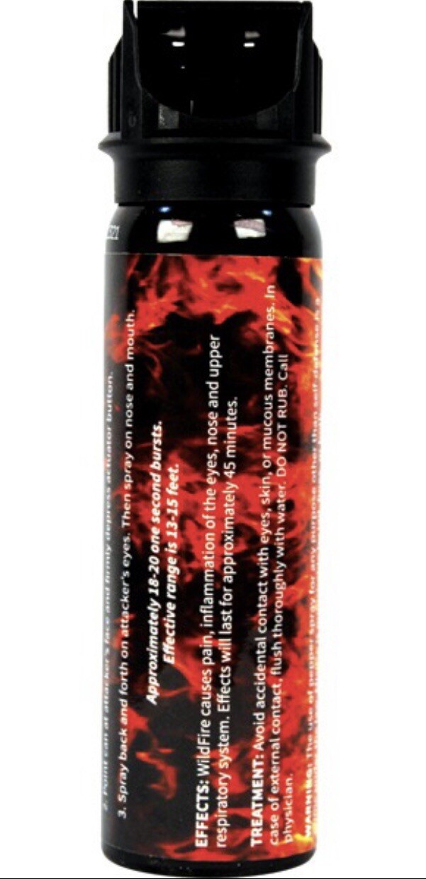 WILDFIRE STICKY GEL Fliptop Pepper Spray, 1.4 % MC, 4.0 oz 10 % OC 2 Million SHU