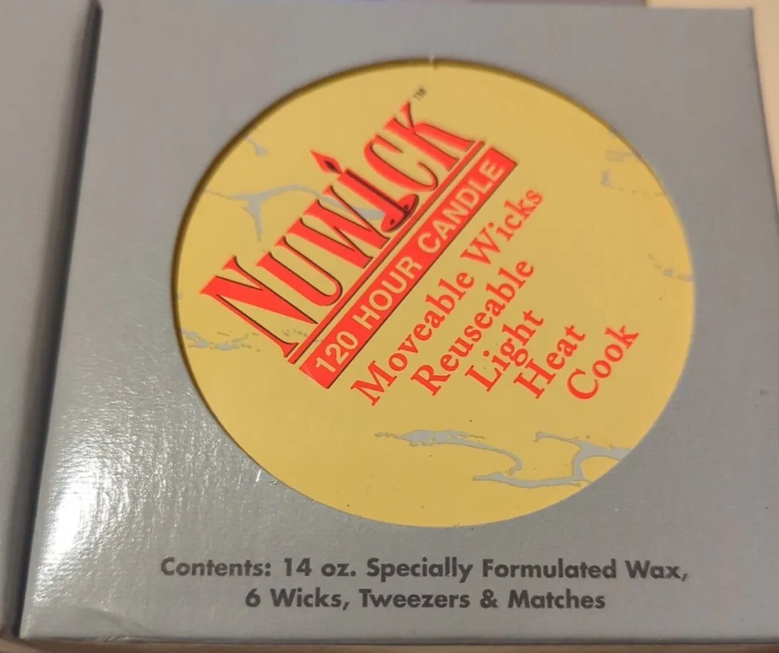 10x LOT- Nuwick 120 Hour Emergency 14 oz Candle Survival Gear *NEW in Box* fr/sh