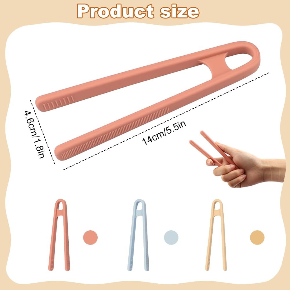 Kids Tweezers Children, 3Pcs Silicone Tweezers Colorful Children Tweezers for Ki…