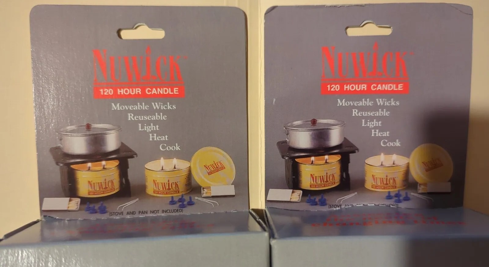 10x LOT- Nuwick 120 Hour Emergency 14 oz Candle Survival Gear *NEW in Box* fr/sh
