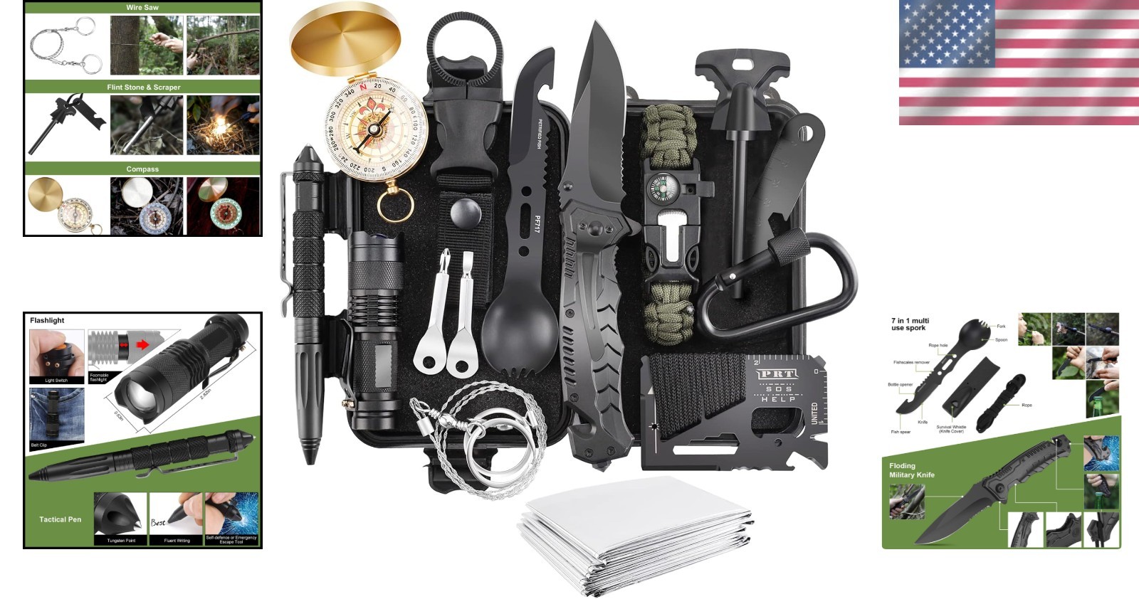 Lightweight and Versatile 17 in 1 Survival Equipment – For All Your Adventures