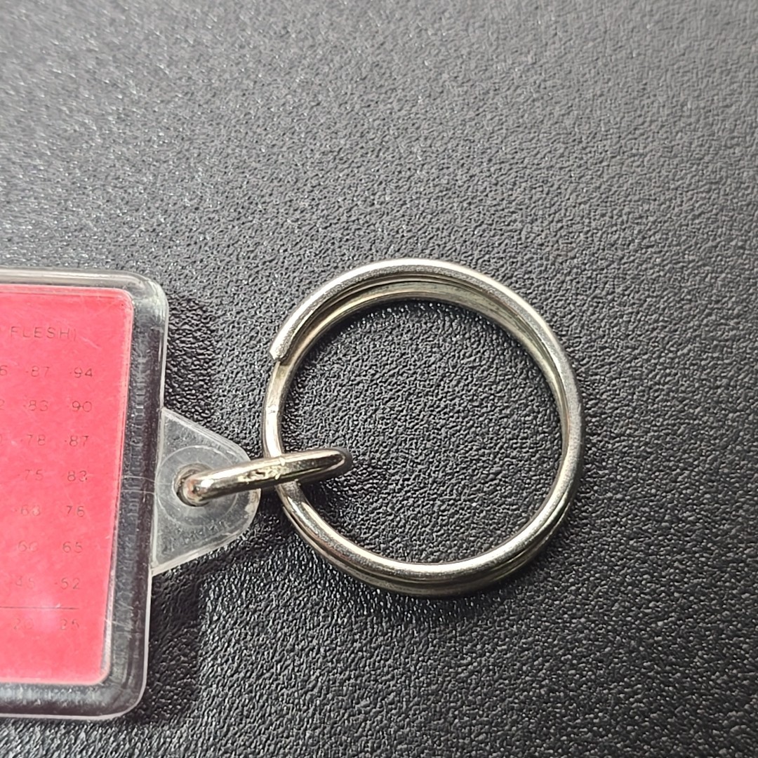 Vtg Hong Kong B&D Sports Zip-O-Gage Zipperpull Thermometer Keychain