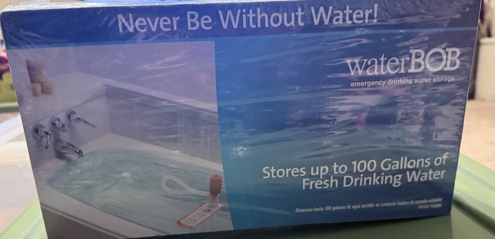 Water BOB Survival Emergency Drinking Fresh Water Storage 100-Gallons Kit SEALED