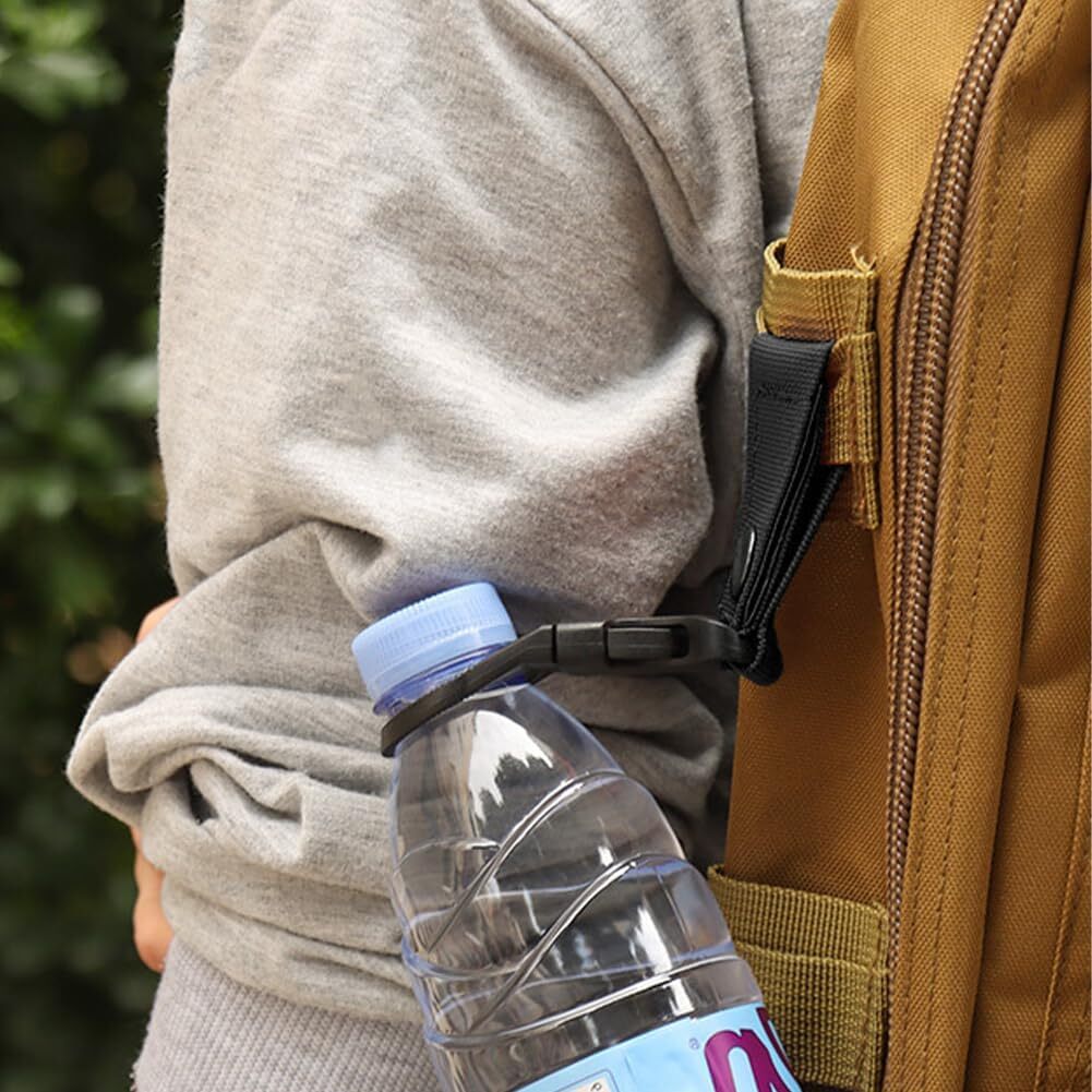 Outdoor Tactical Nylon Keychain Hook Camping Equipment Backpack Buckle Accessory