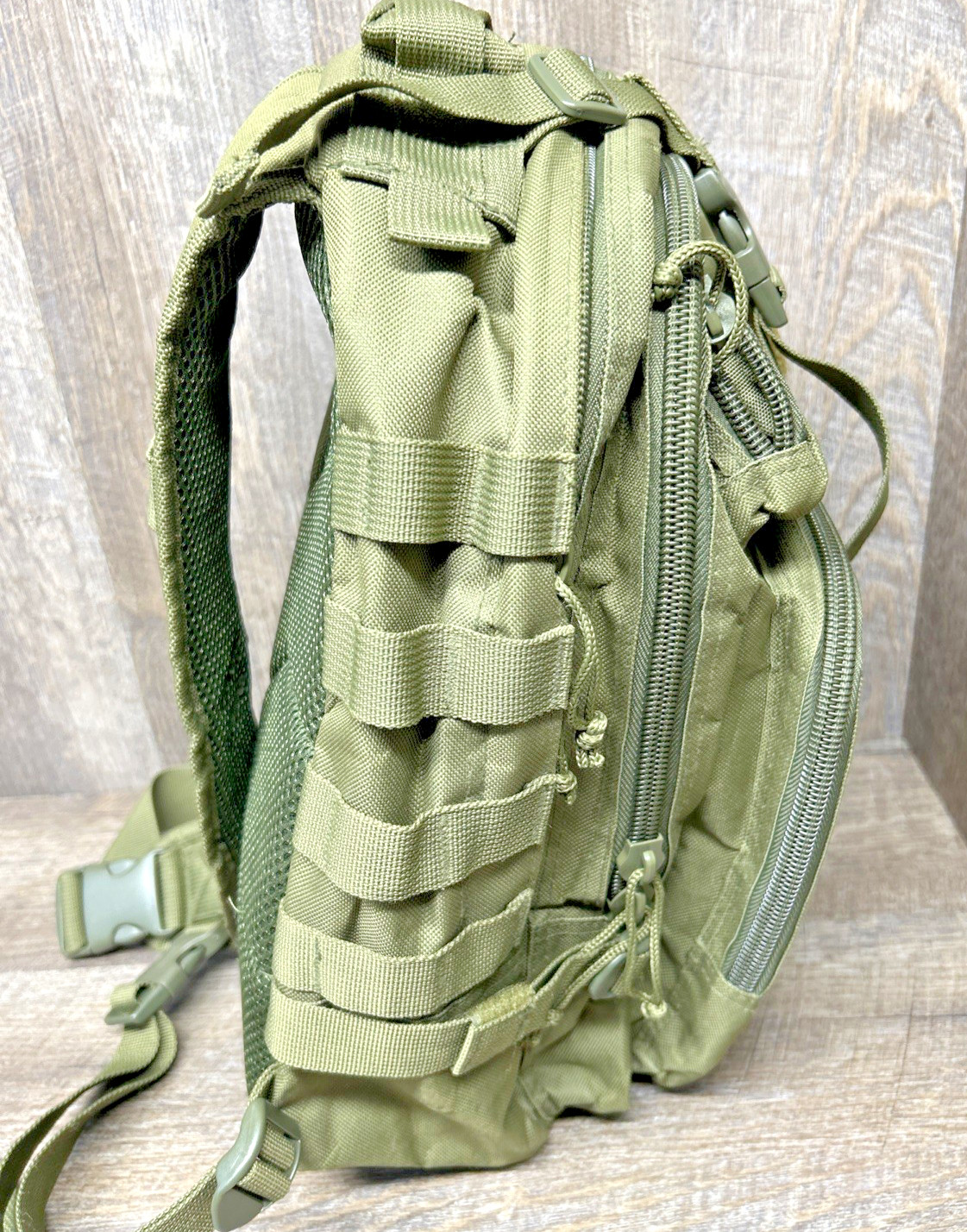 Bug Out Bag – Sling Chest Bag Cross Body Pack Army Green Color Bag Only!