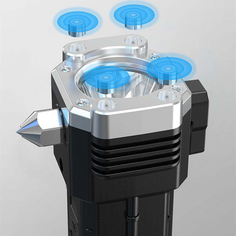 Emergency window breaker flashlight combo