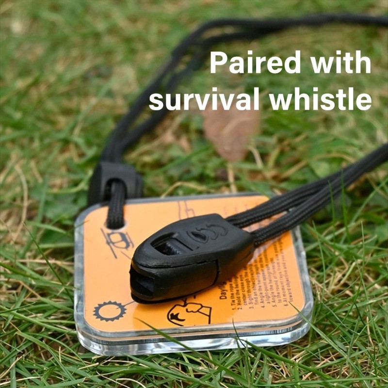 Multipurpose Signal Mirror Outdoor Survival Mirror Emergencies Practical Mirror