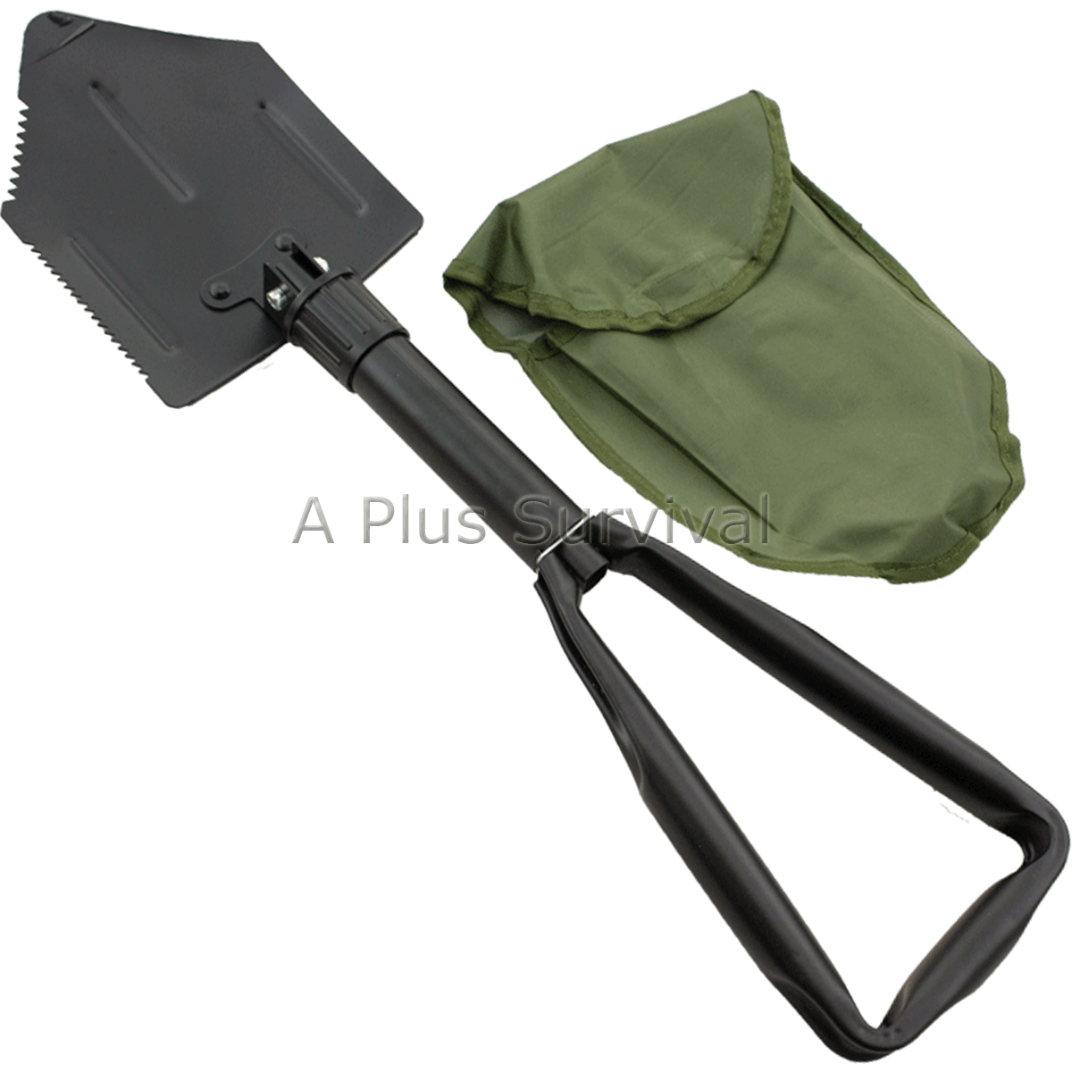 Folding Survival Shovel with Carrying Case / Sheath