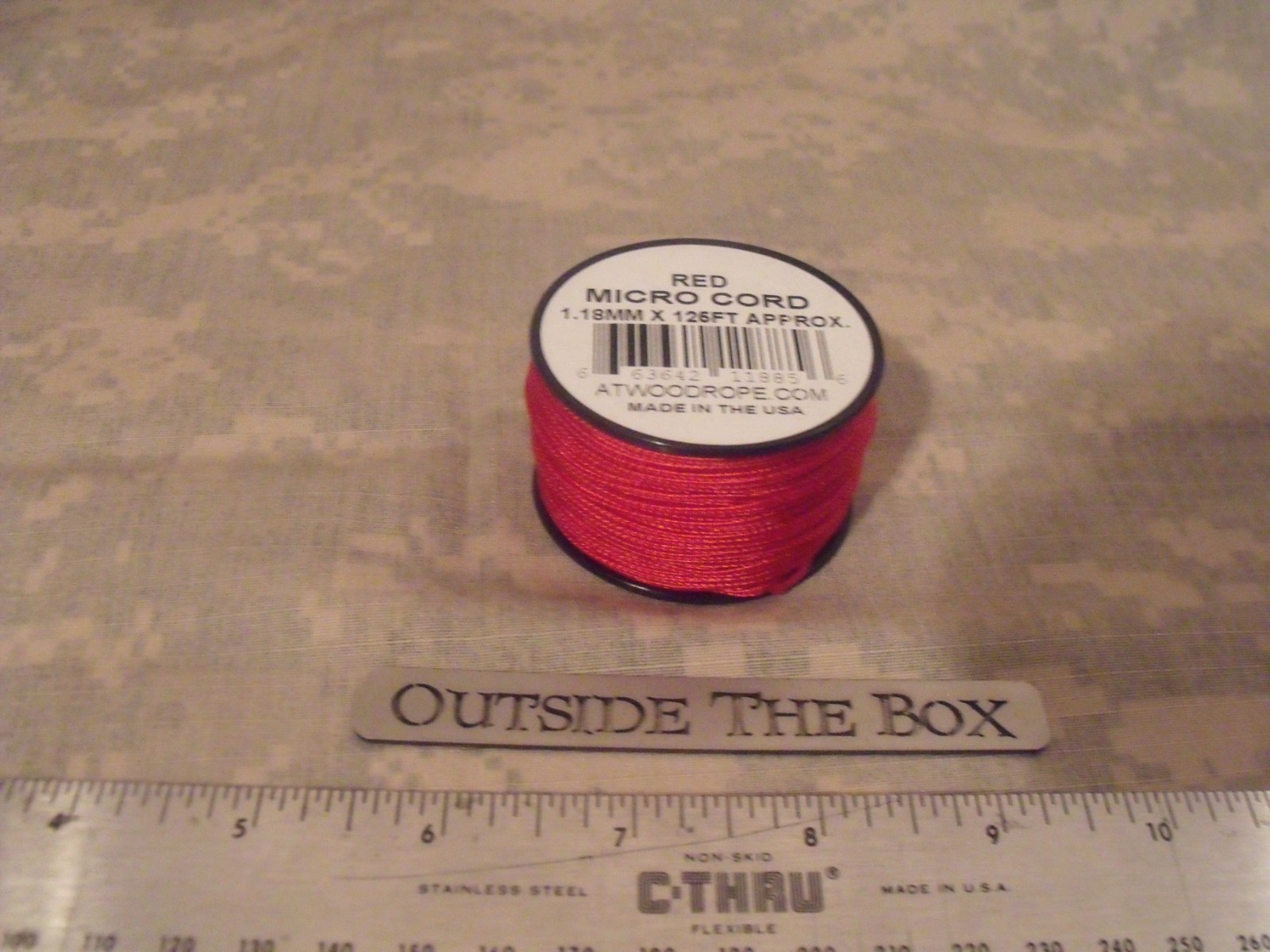 Emergency/Survival: Micro Cord REFILL – RED , Atwood Rope, 125 Feet