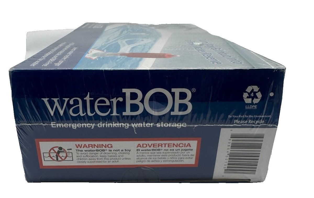 Water BOB Survival Emergency Drinking Fresh Water Storage 100-Gallons Kit-Sealed