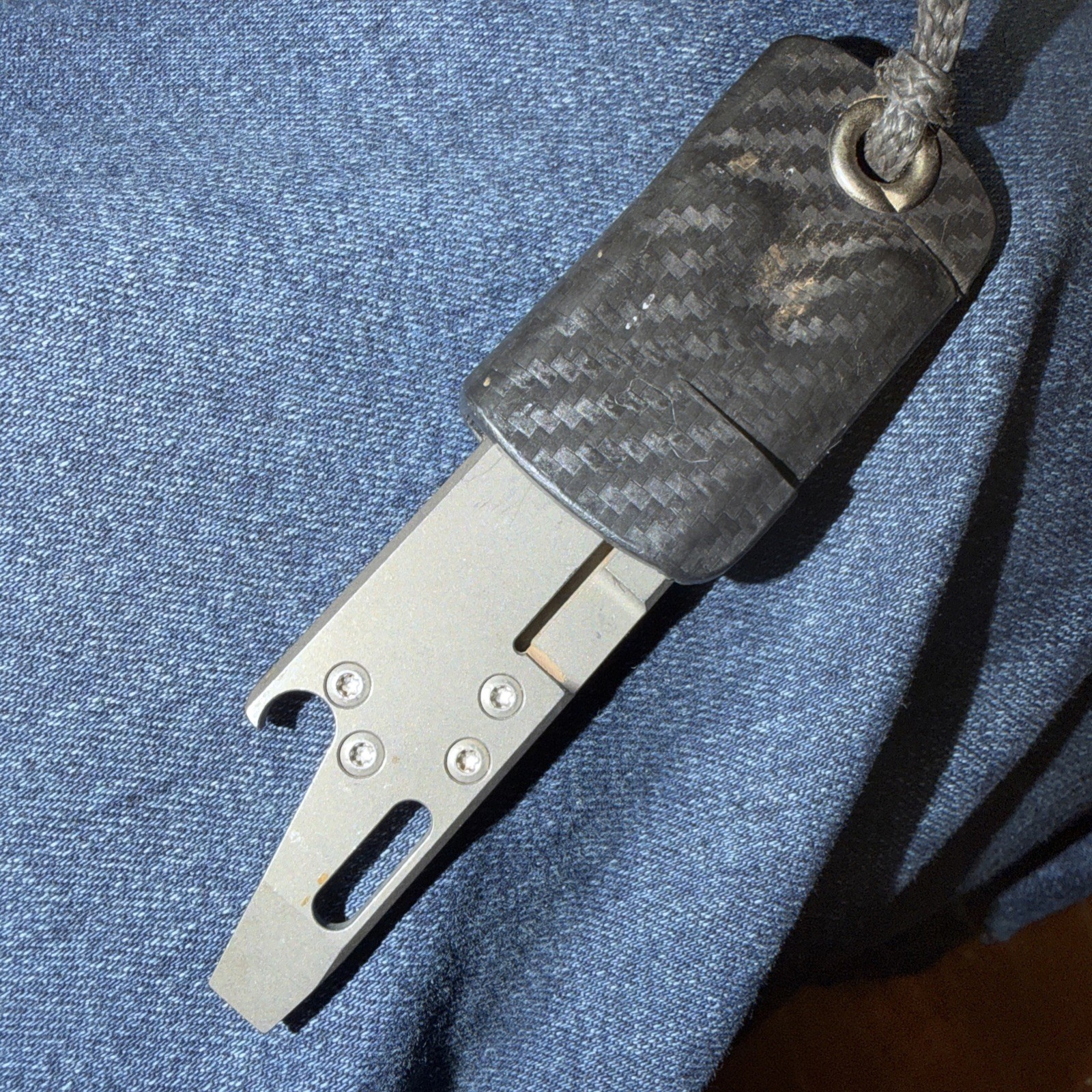 Rexford RUT One Of The First Generation Pieces. Titanium With KYDEX Neck Lanyard