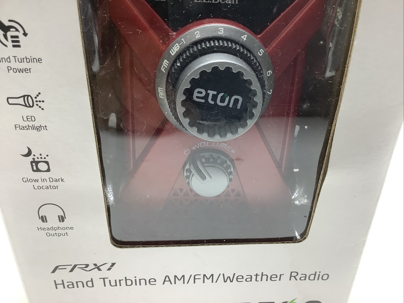LL Bean Eton FRX1 Hand Turbine AM FM Weather Radio LED Flashlight Hand Crank!