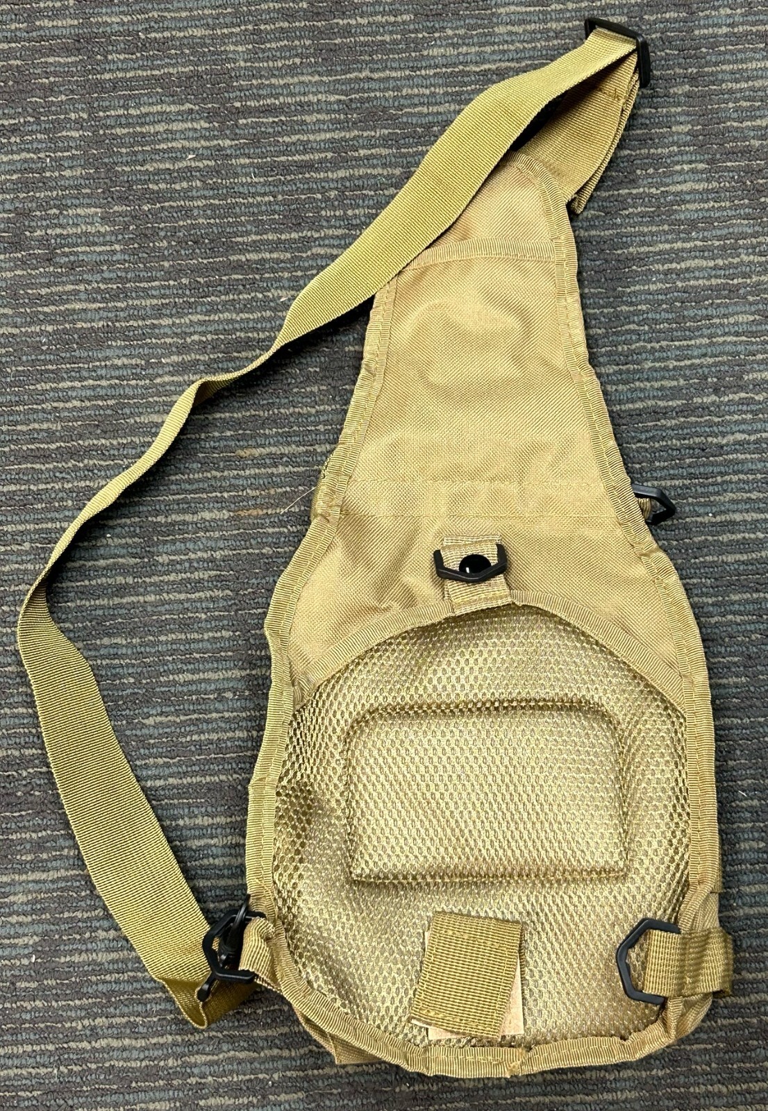 Shoulder Sling Bag Military Style Outdoor Compact Tan