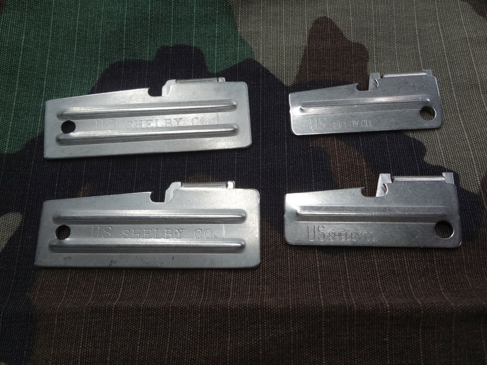 4x P-38 P-51 Can Opener Combo USGI Military Issue Shelby Co C Ration John Wayne