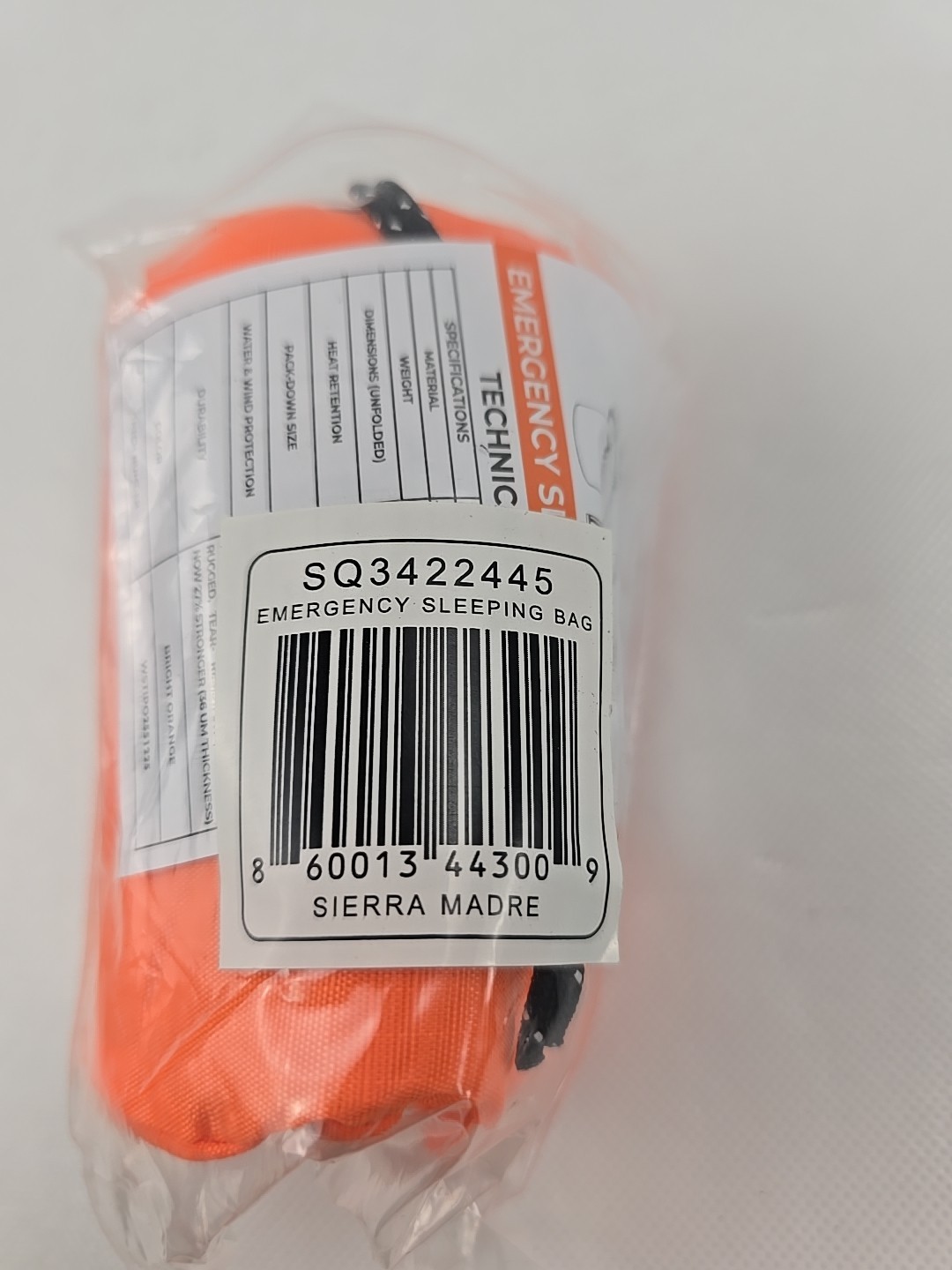 Emergency Sleeping Bag – Ultralight, Waterproof Mylar Thermal Bivy Pack of 1