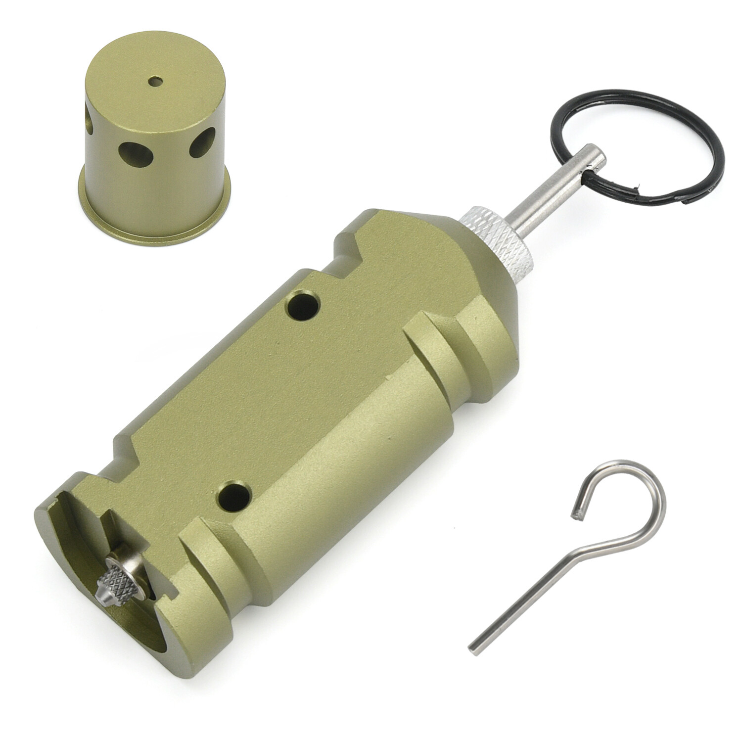 Perimeter Trip Alarm Aluminum Alloy Camp Safe Perimeter Trip Wire Alarm Green