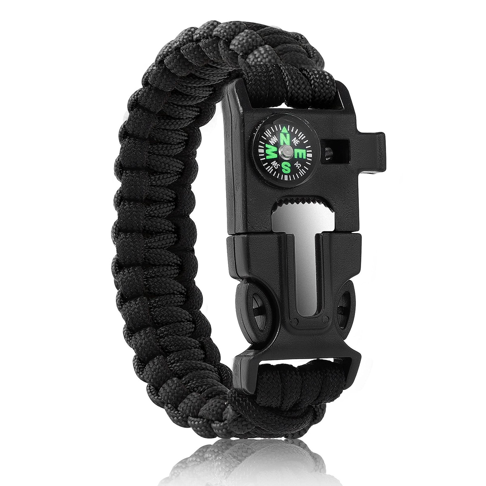 Pulsera de cuerda de paracord 5 en 1 para senderismo y camping
