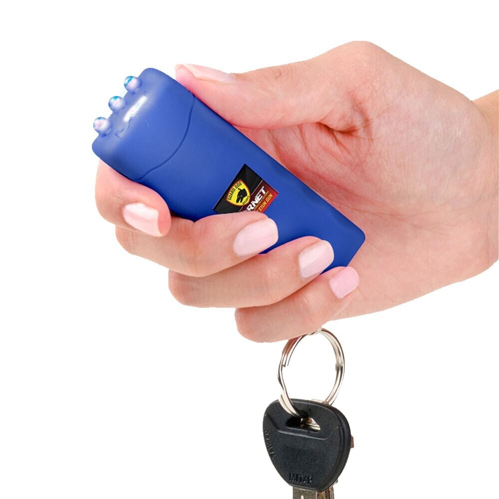 Stealth Compact Safety Device with LED Light & Keychain | Sleek Design with 110