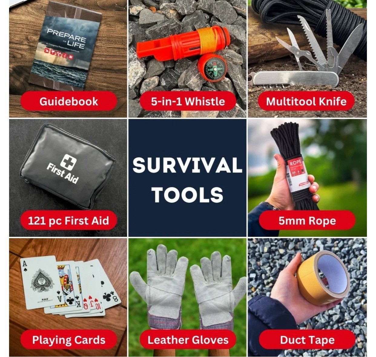 4 Person Emergency Zone Family Prep Survival Kit 😊❤️👍