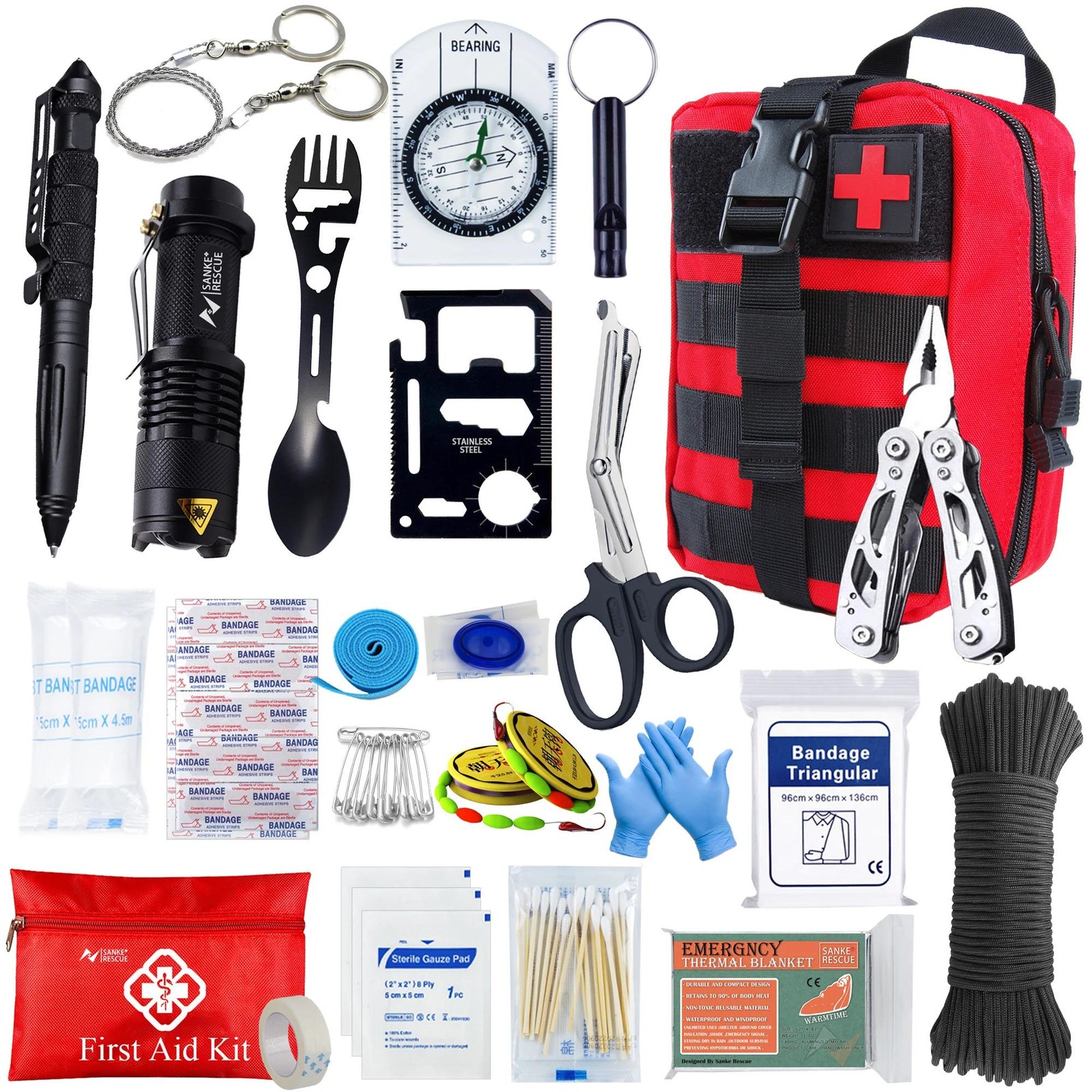 Survival First Aid Kit – Molle Emergency Bag for Camping, Hiking, Edc, Ifak