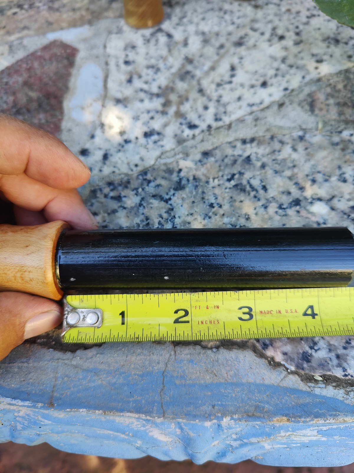 Bushcraft 5″ x 1″ ferrocerium rod with Birdseye maple wood handle | mischmetal