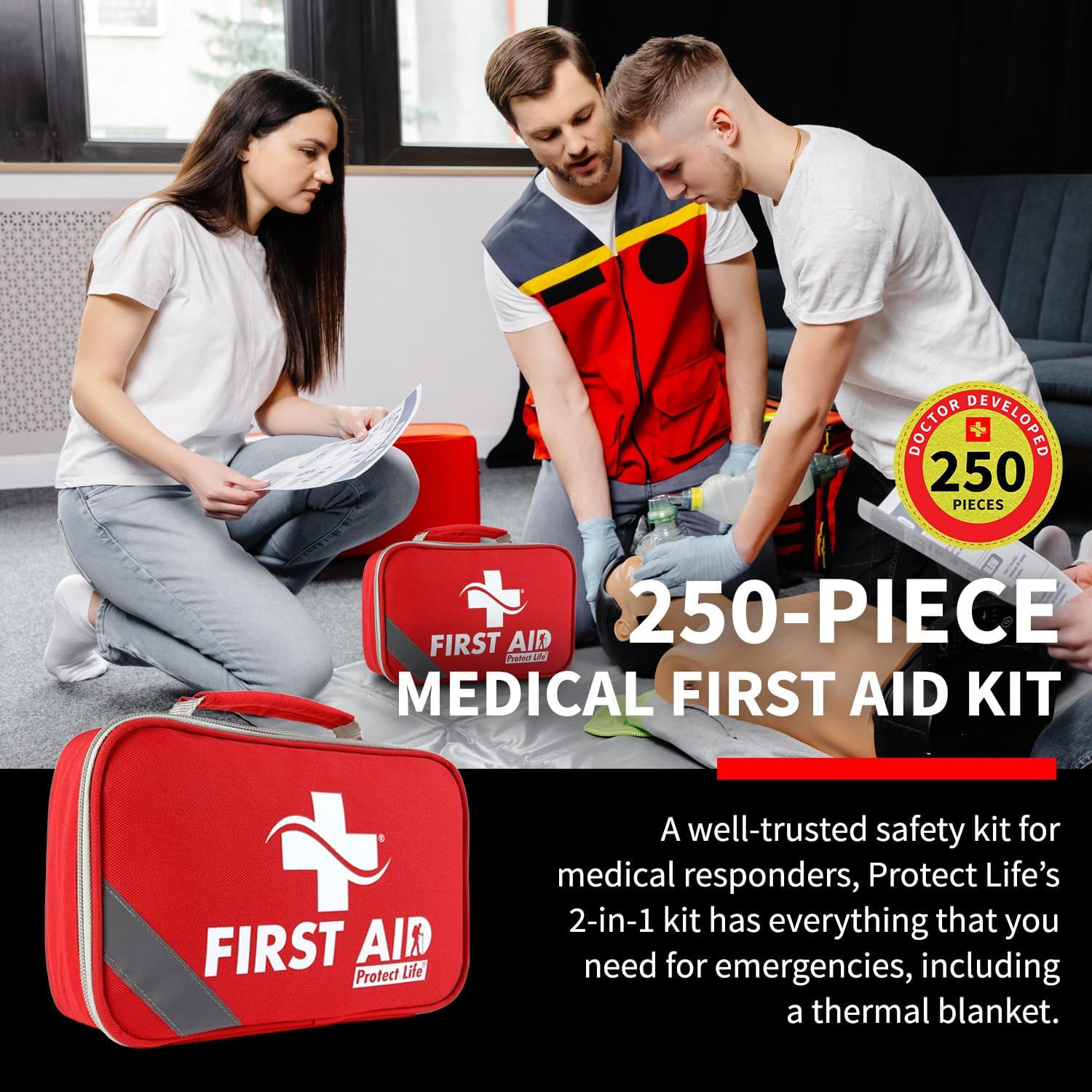 Survival First Aid Kit for Home/Business, Camping Survival Kits | Mini Travel Fi