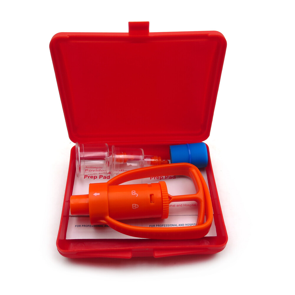 Outdoor Emergency Venom Extractor Pump First Aid Safety Snake Bite Tool Kit