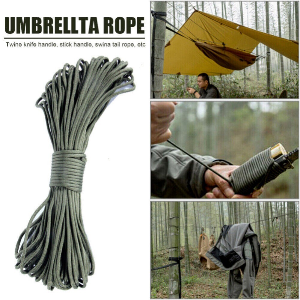 Outdoor Umbrella Rope 9-core Arachute Cord Lanyard Towing Multifunctional Rope