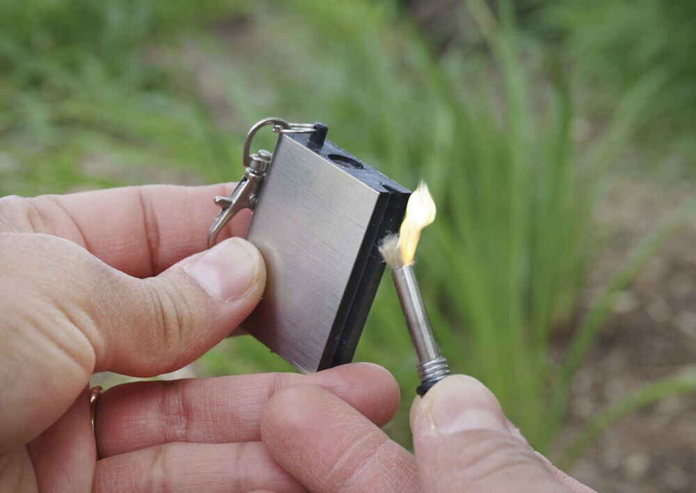 2Packs Instant Survival Magnesium Fire Starter 15,000 Matches Survival Camping