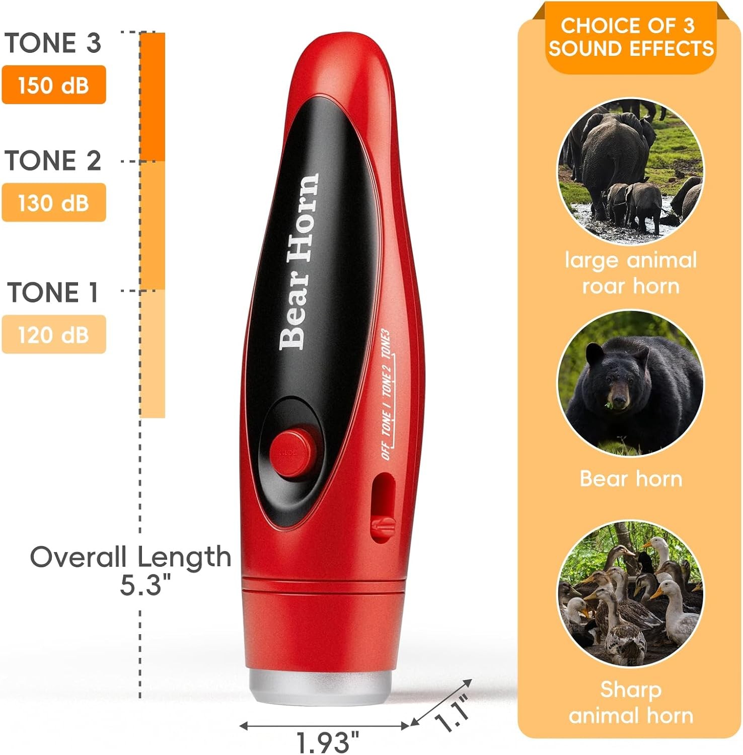 NedFoss Loud Bear Bell Set to Scare Bears, Hiking Essentials for Women, Emergenc