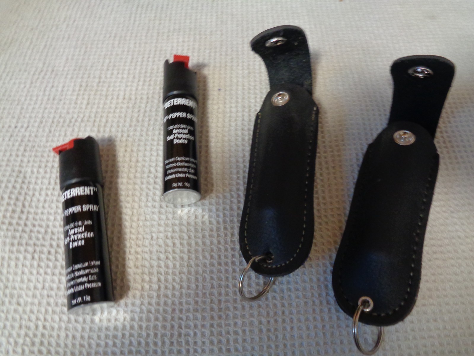 “DETERRENT” Aerosol Self-Protection 10% Pepper Spray 16g 2 Quantity w/ Case
