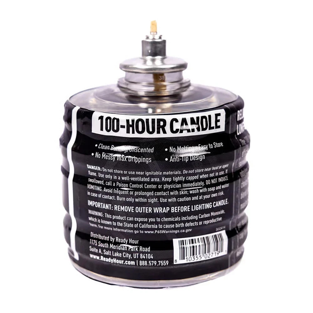 3 Pack Ready Hour Emergency Survival Gear 100 Hour Candle Smokeless Odorless NEW
