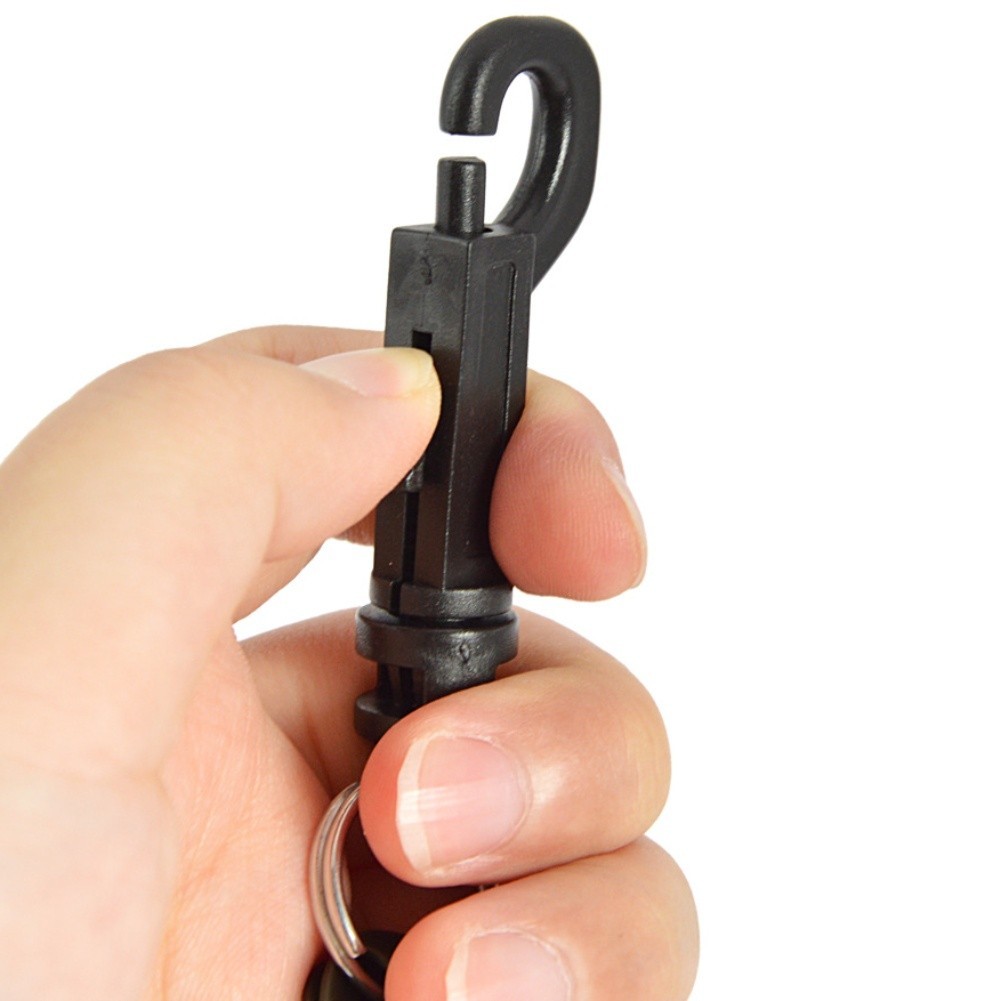 Survival whistle for hiking and camping with secure nylon lanyard hole