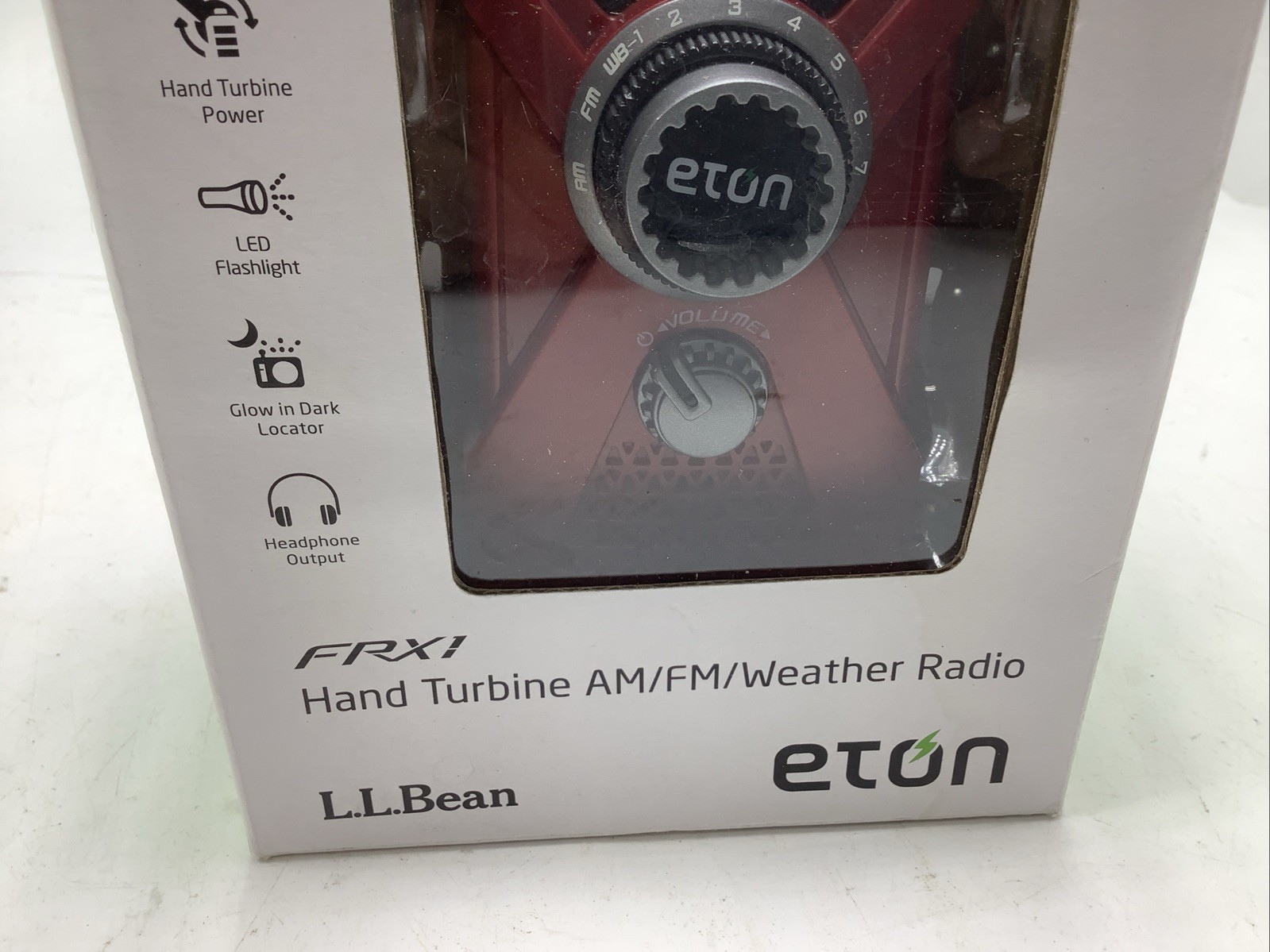 LL Bean Eton FRX1 Hand Turbine AM FM Weather Radio LED Flashlight Hand Crank!