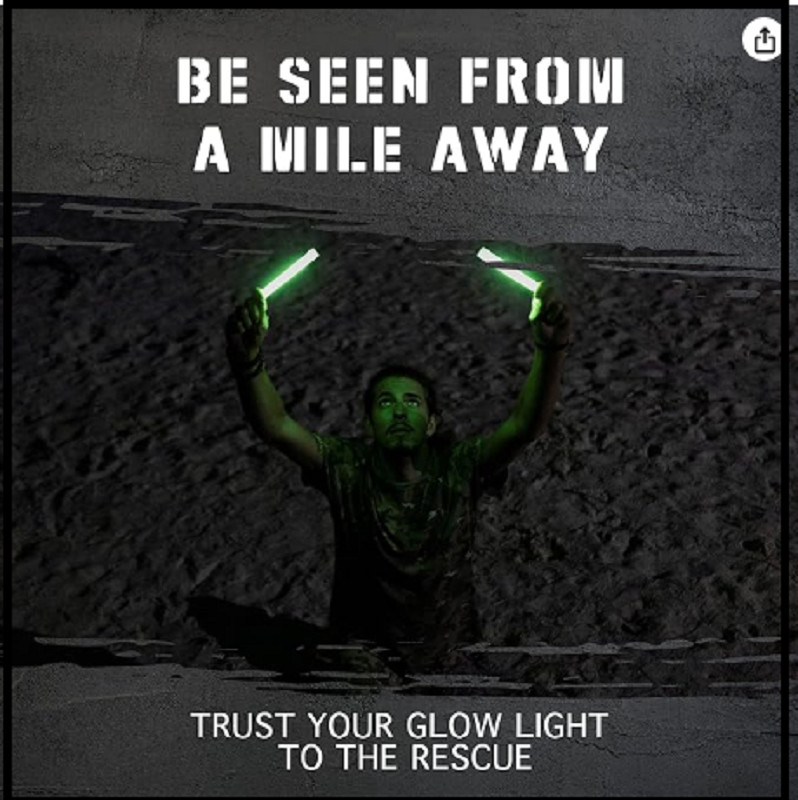 Emergency Glow Sticks Bright Light Ultra Survival Camping Cyalume Lot ,12 Hour