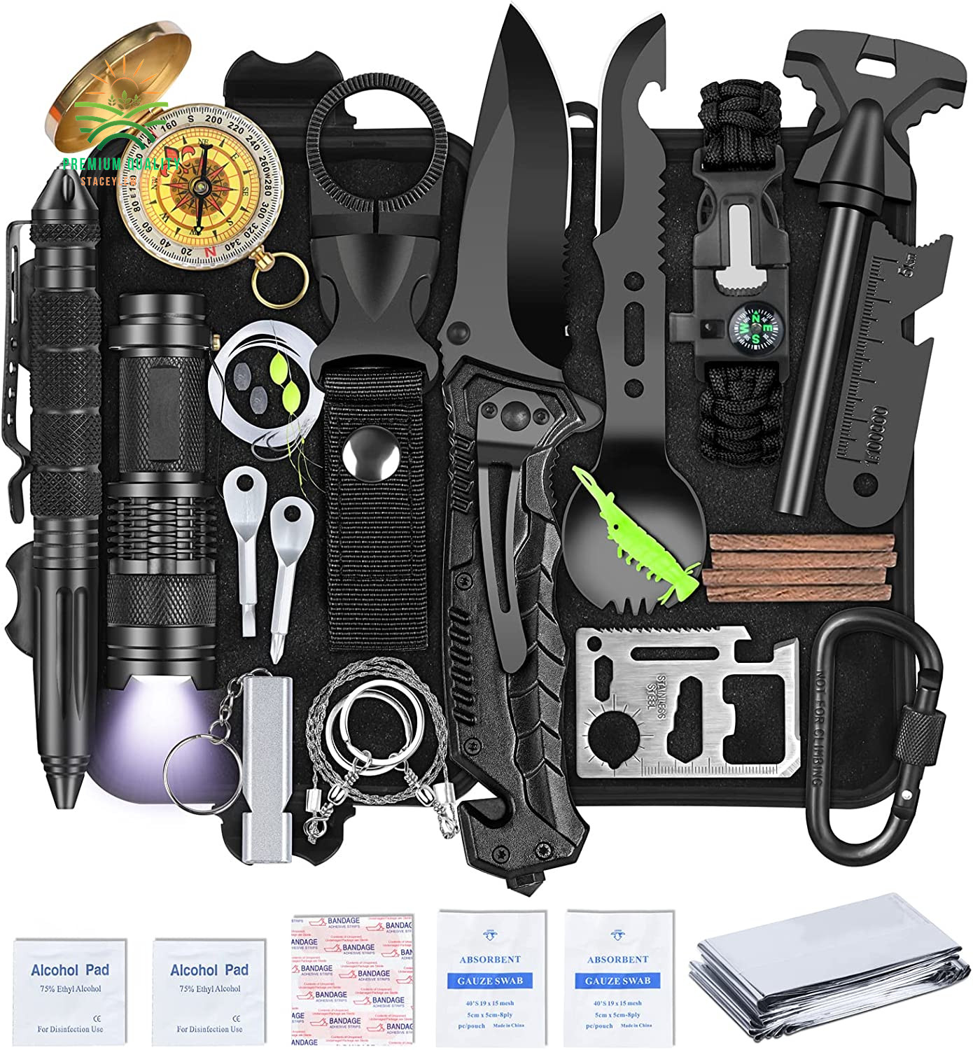 Kit de supervivencia 35 en 1, equipo y equipo de supervivencia potente