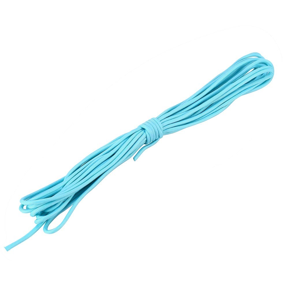 Paracord Parachute Cord, Portable Survival 9 Strand 550 Luminous 25ft, Blue